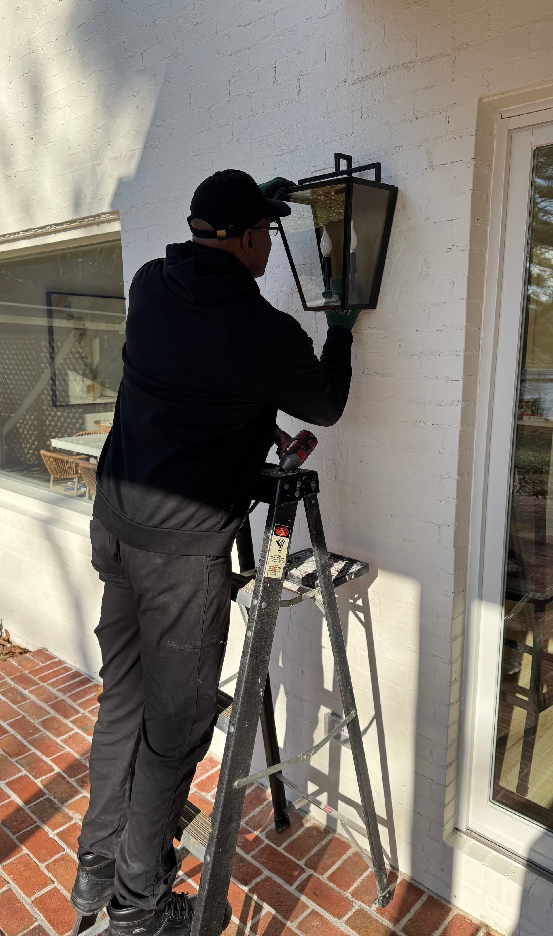 Outdoor Lantern Installation in Buckhead image