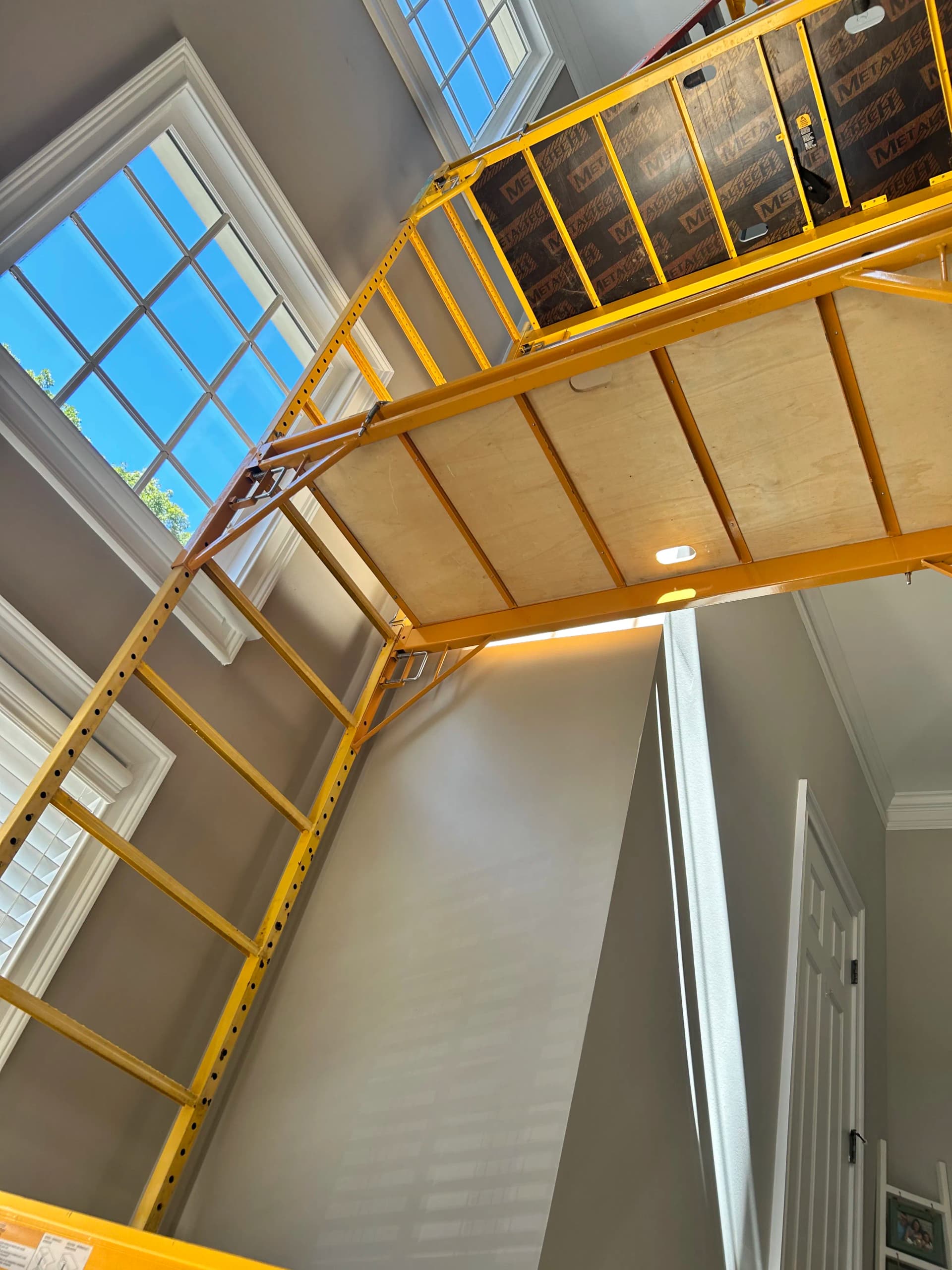 Gallery photos for 32-Foot Foyer Chandelier Swap in Alpharetta Required Scaffolding: Image #1