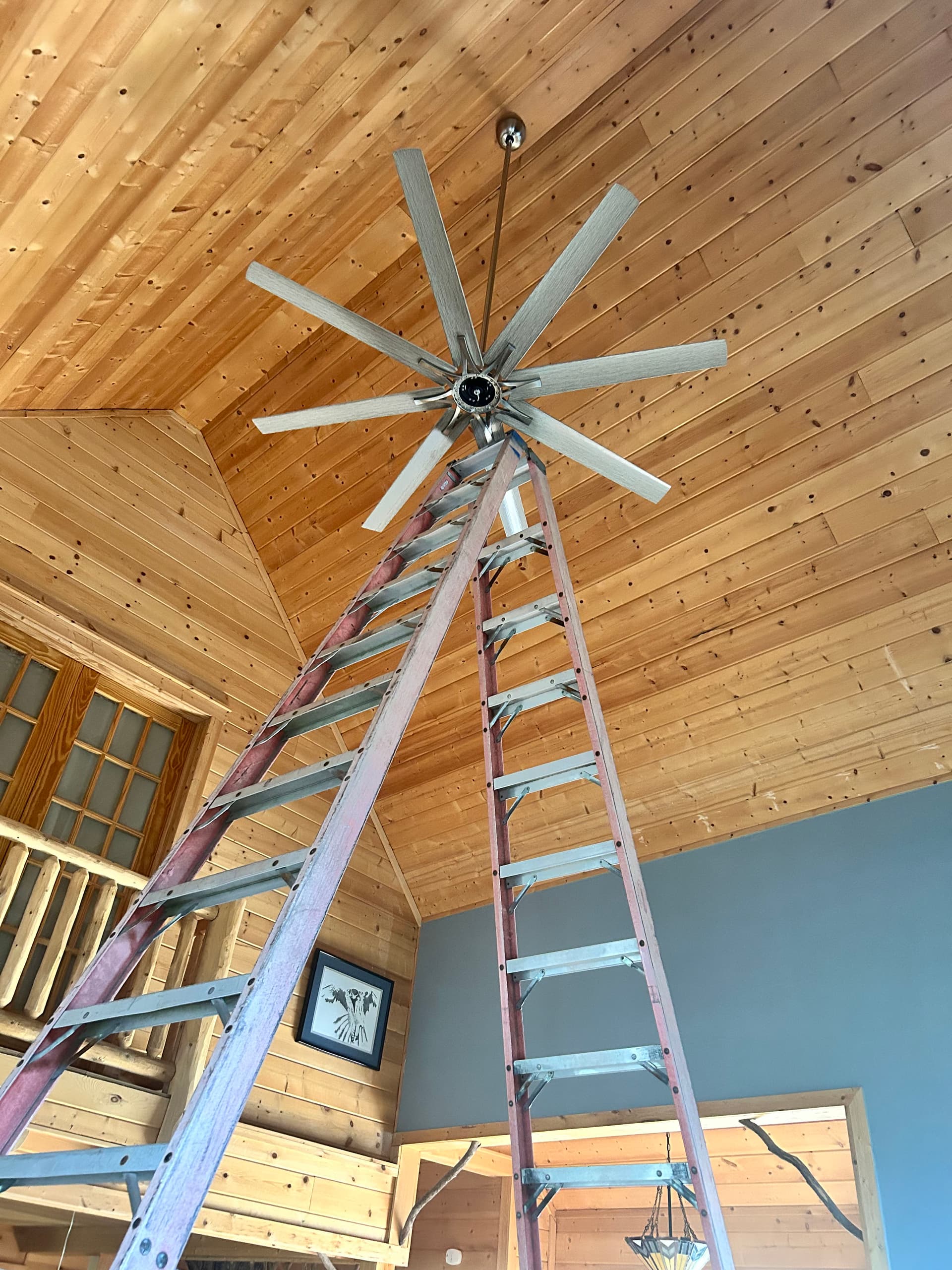 Installing an Oversized Ceiling Fan in Milton image