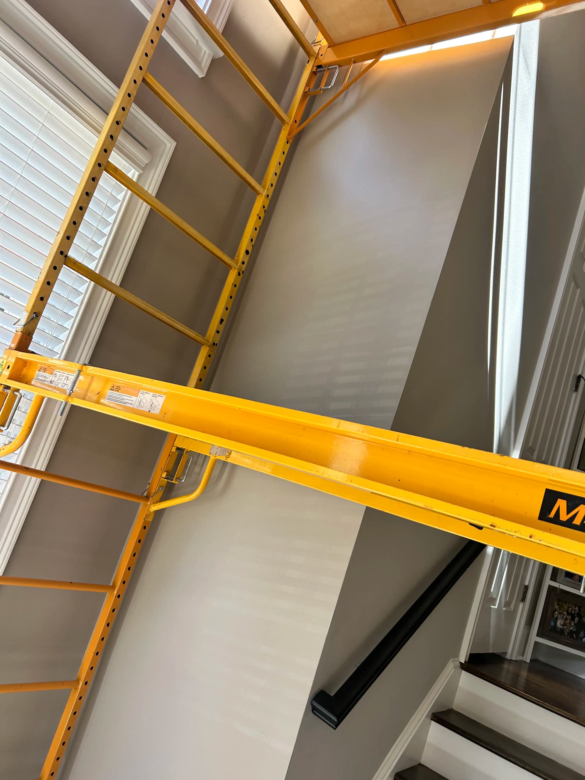 Gallery photos for 32-Foot Foyer Chandelier Swap in Alpharetta Required Scaffolding: Image #2