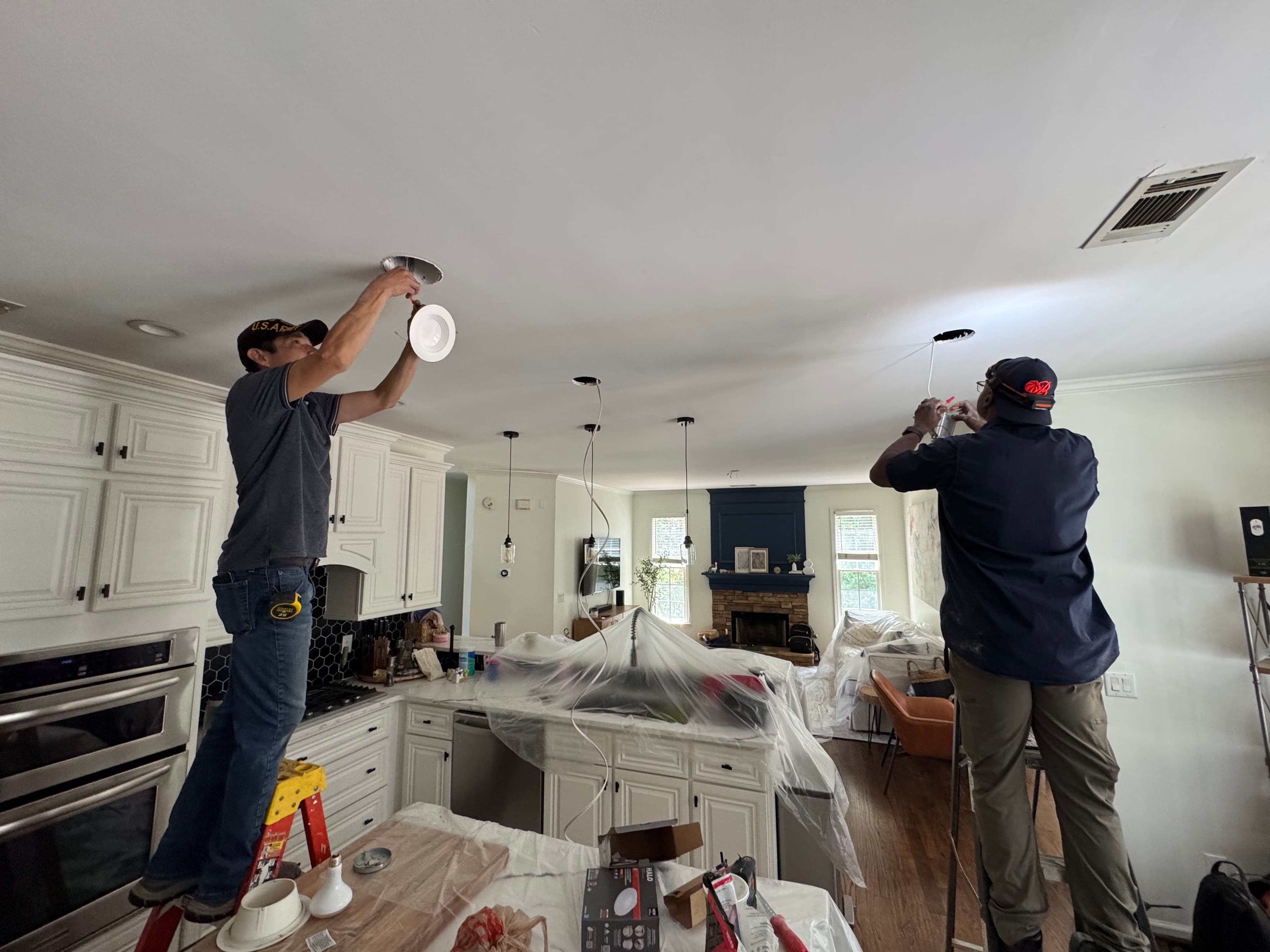 Project Kitchen Recessed Lighting Installation in Alpharetta image