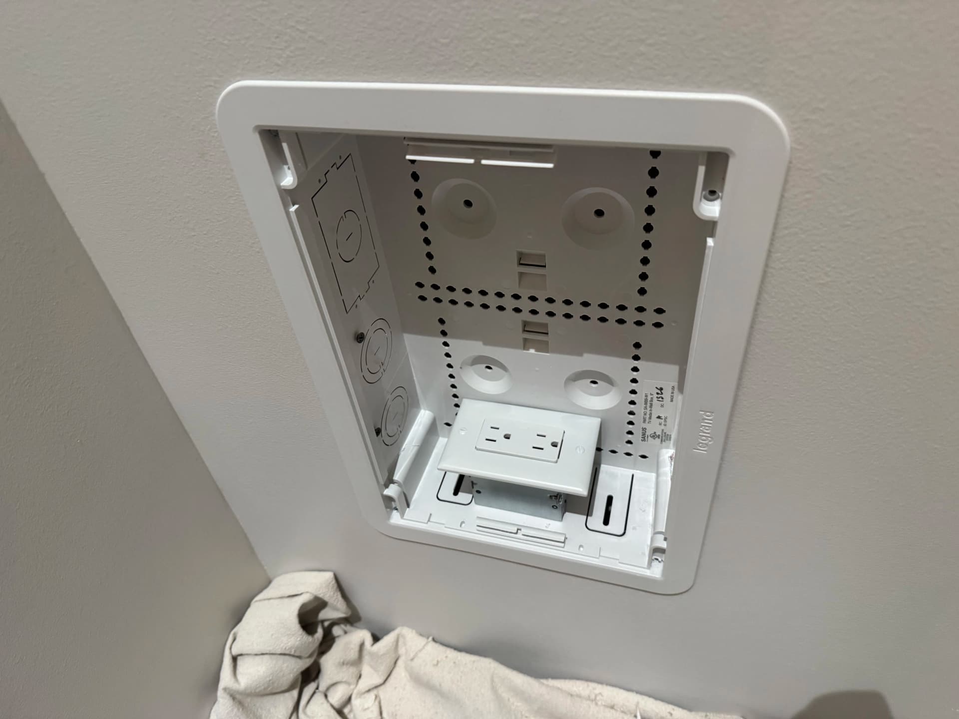 Gallery photos for Recessed Media Box Install for an LED Mirror in Brookhaven: Image #2