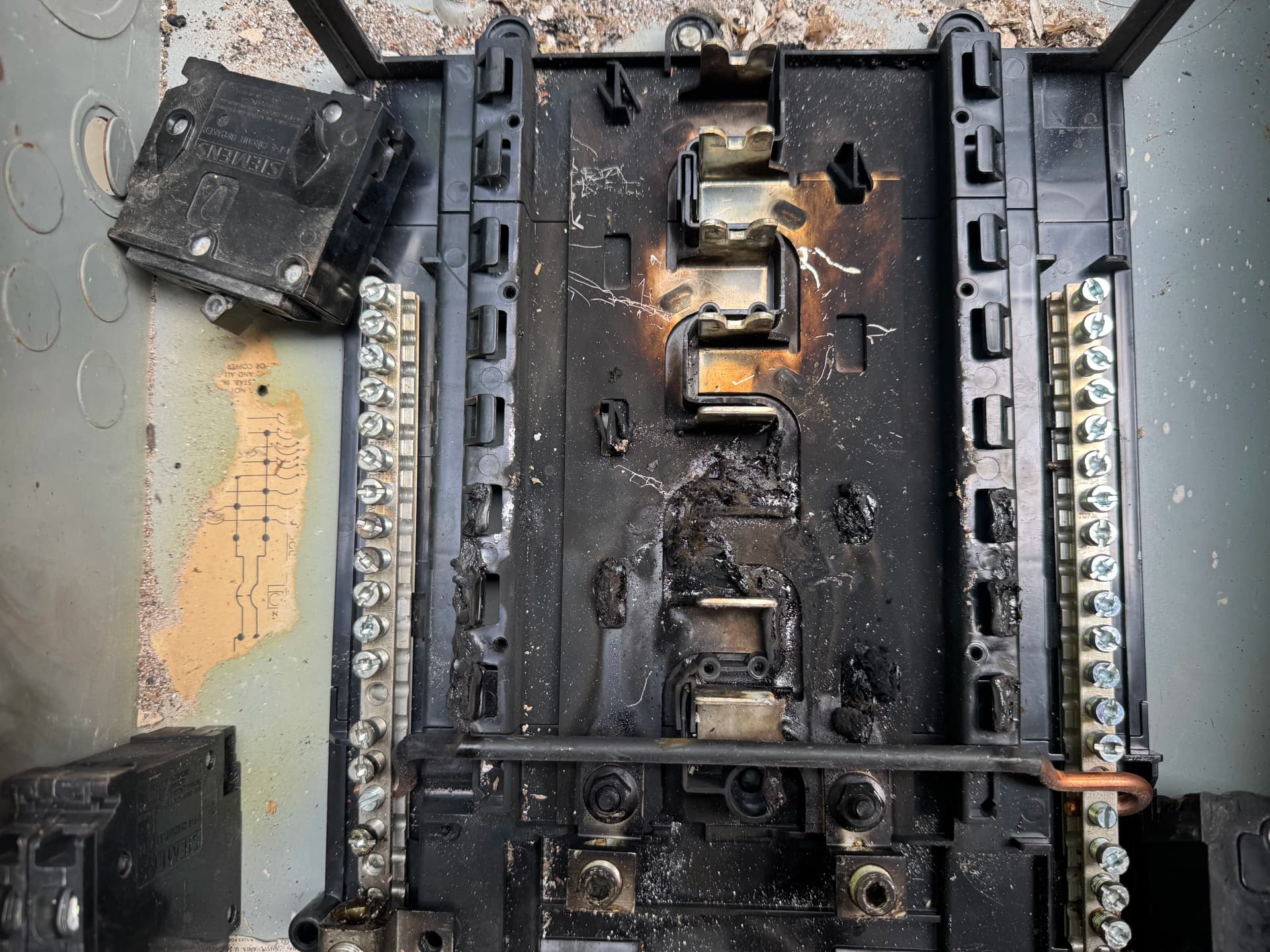 Burned Electrical Panel Replacement at a Sandy Springs Townhouse image