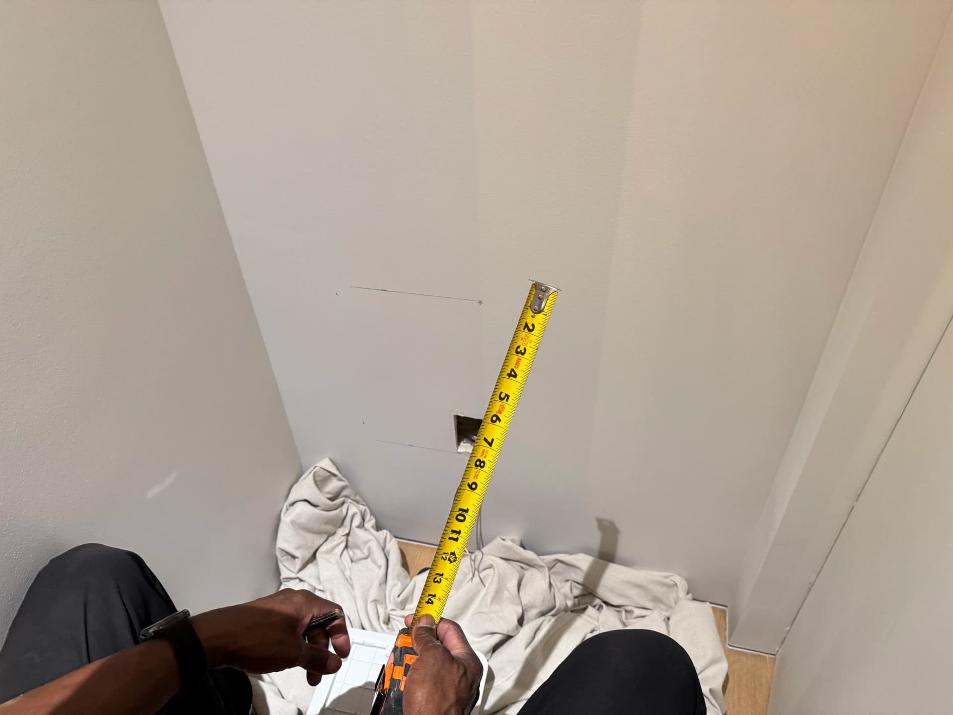 Gallery photos for Recessed Media Box Install for an LED Mirror in Brookhaven: Image #9
