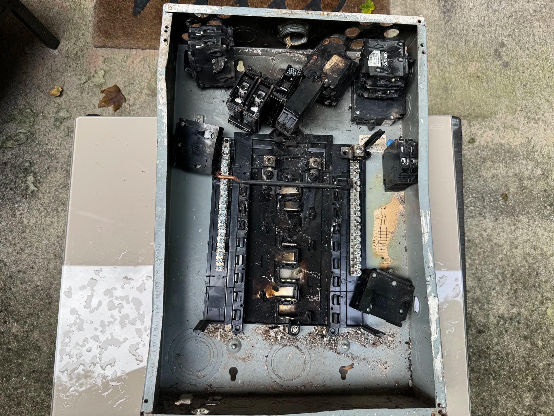 Gallery photos for Burned Electrical Panel Replacement at a Sandy Springs Townhouse: Image #1